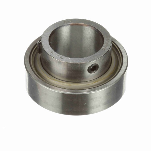 Mounted Ball Bearing Insert, Cylinderical OD, Setscrew, No SLS116 1